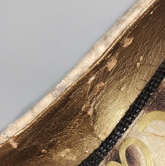 Sam Edelman 'Tacoma' Snake Embossed Genuine Leather Chunky Peeptoe Heels Sz. 8 - Picture 10 of 12